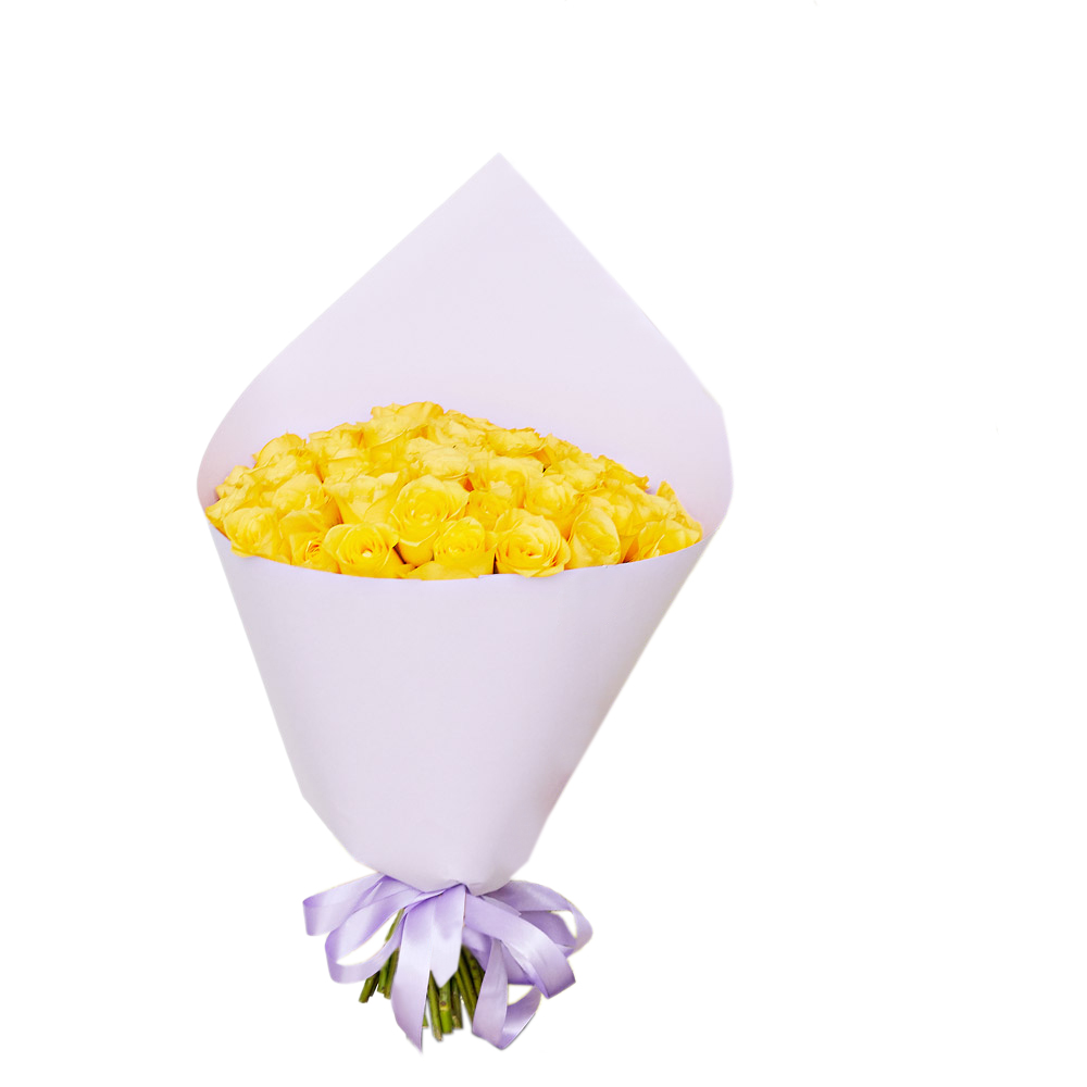 51 желтая роза