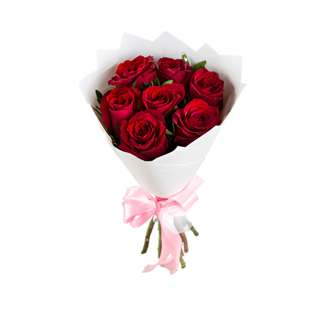 Букет из 7 красных роз